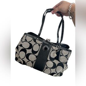 Black & Gray Coach Purse